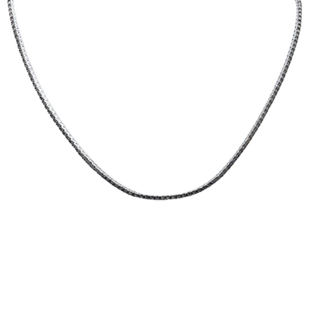 SPECIAL! 5.17ct G SI 14K White Gold Diamond Black Diamond Tennis Necklace 16" Long