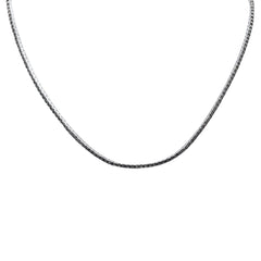 SPECIAL! 5.17ct G SI 14K White Gold Diamond Black Diamond Tennis Necklace 16" Long