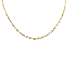 SPECIAL!3.45ct G SI 14K Yellow Gold Diamond Mariner Link Chain Necklace 22' Long