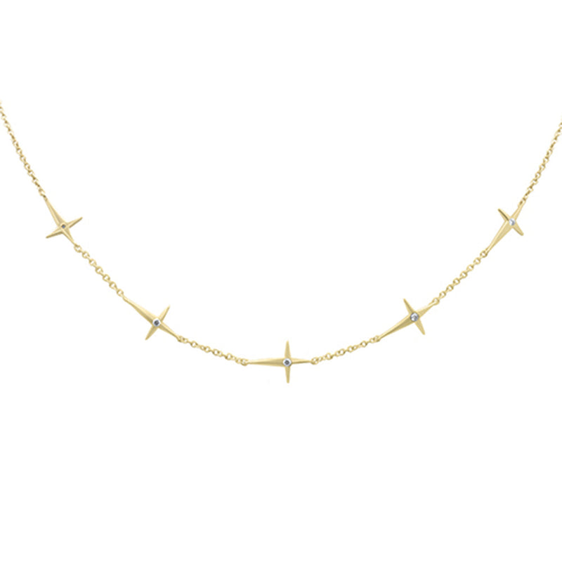 SPECIAL! .07ct G SI 14K Yellow Gold Diamond Cross Pendant Necklace Pendant  16+2" Long