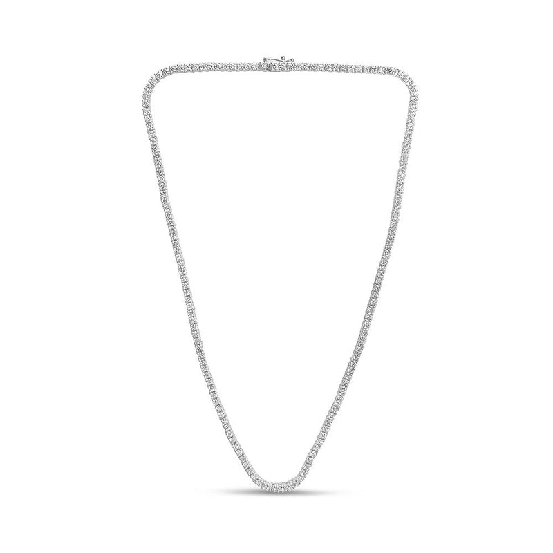 SPECIAL! 9.40ct G SI 14K White Gold Diamond Tennis Necklace 18"