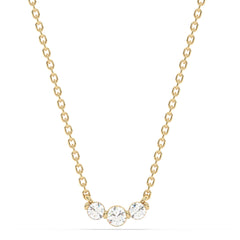 SPECIAL! .25ct G SI 14K Yellow Gold Three Stone Diamond Pendant Necklace  18" Long Chain