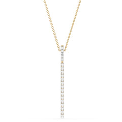 SPECIAL!.50ct G SI 14K Yellow Gold Diamond Drop Pendant Necklace 18" Long Chain