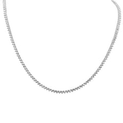 SPECIAL! 5.05ct G SI 3 Prong 14K White Gold Diamond Elegant Tennis Necklace 16" Long