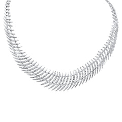 SPECIAL! 4.05ct G SI 14K White Gold Diamond Elegant Pendant Necklace 16" Long