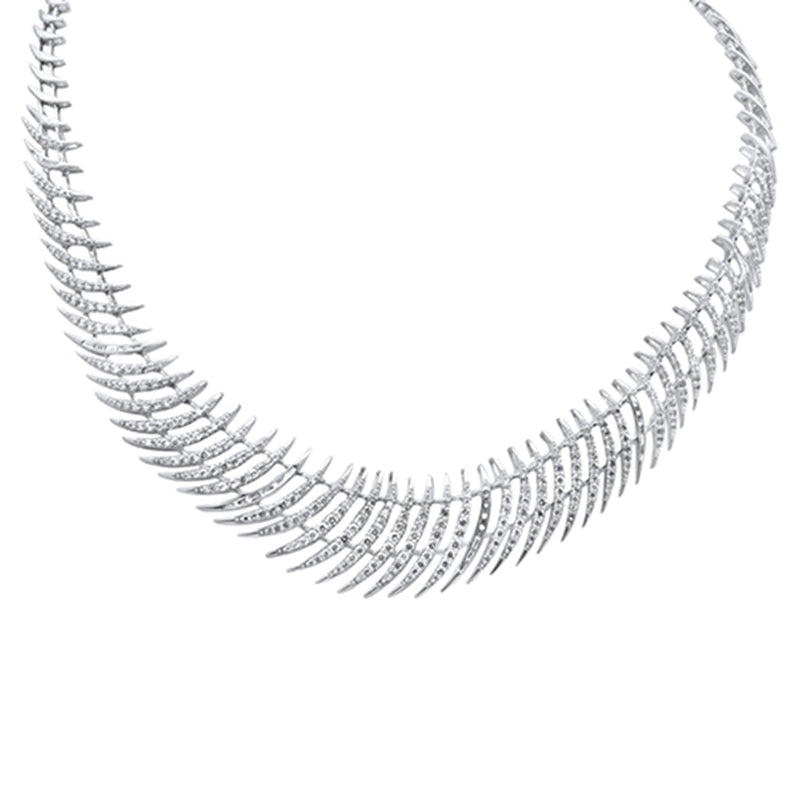 SPECIAL! 4.05ct G SI 14K White Gold Diamond Elegant Pendant Necklace 16" Long