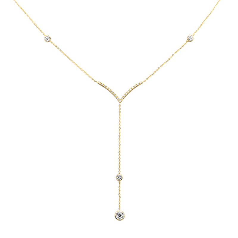 SPECIAL! .35ct G SI 14K Yellow Gold Diamond Drop Pendant Necklace 18" Long