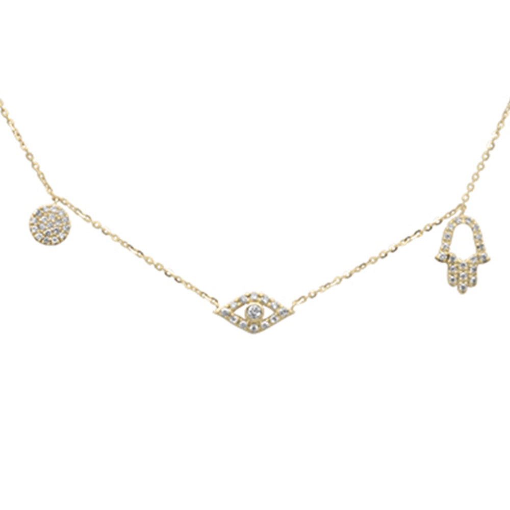 SPECIAL! .21ct G SI 14K Yellow Gold Diamond Pendant Necklace 16+2" Ext