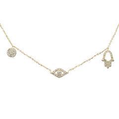SPECIAL! .21ct G SI 14K Yellow Gold Diamond Pendant Necklace 16+2" Ext