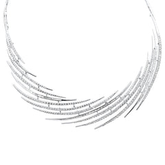 SPECIAL! 7.99ct G SI 14K White Gold Elegant Diamond Pendant Necklace 16" Long