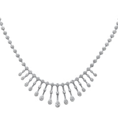 SPECIAL! 2.24ct G SI 14K White Gold Diamond Drop Pendant Necklace 18" Long