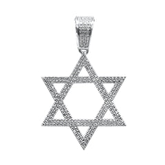 SPECIAL! .40ct G SI 14K White Gold Diamond Star of David Pendant