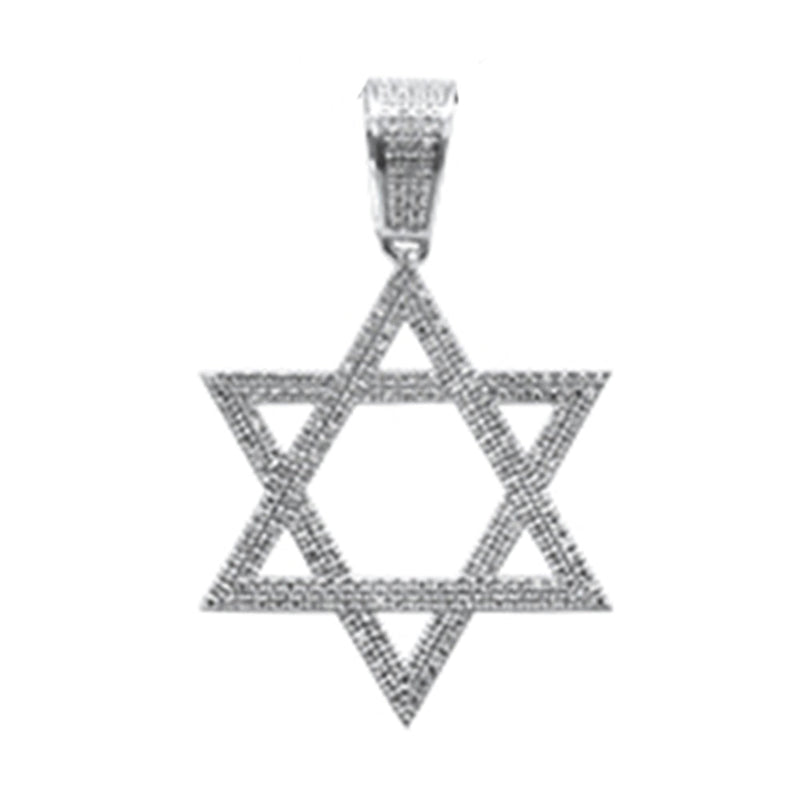 SPECIAL! .40ct G SI 14K White Gold Diamond Star of David Pendant