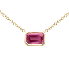 SPECIAL! .70ct G SI 14K Yellow Gold Ruby Gemstone Pendant Necklace 18" Long