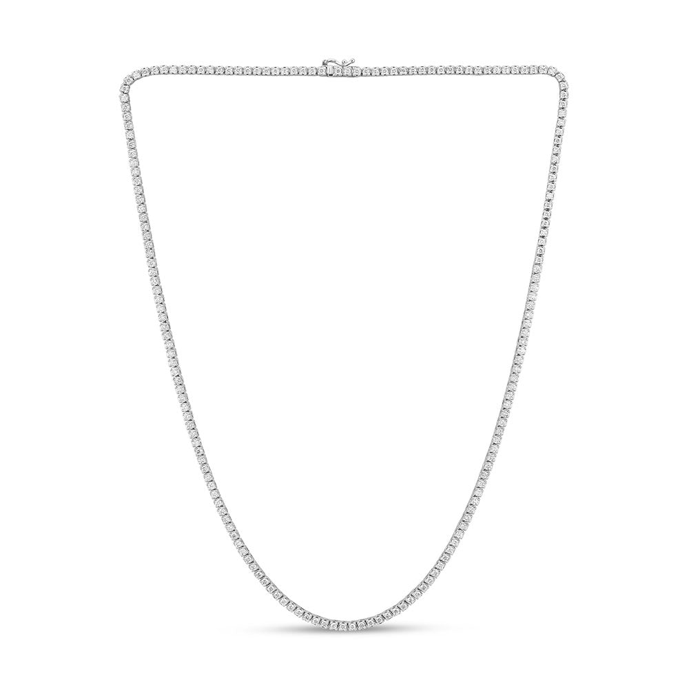 SPECIAL! 3.09ct G SI 14K White Gold Diamond Tennis Necklace 16"