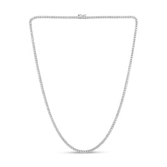 SPECIAL! 3.09ct G SI 14K White Gold Diamond Tennis Necklace 16"