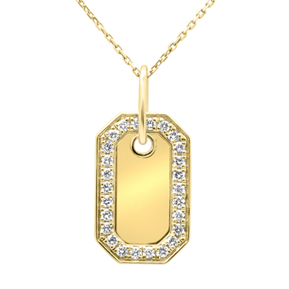 SPECIAL!.49ct G SI 14K Yellow GoldDiamond Medallion Pendant Necklace 18" Long