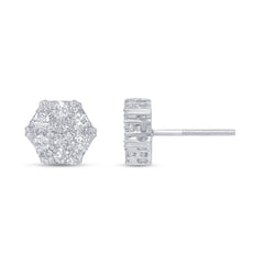 SPECIAL! .49ct G SI 14K White Gold Diamond Snowflake Earrings