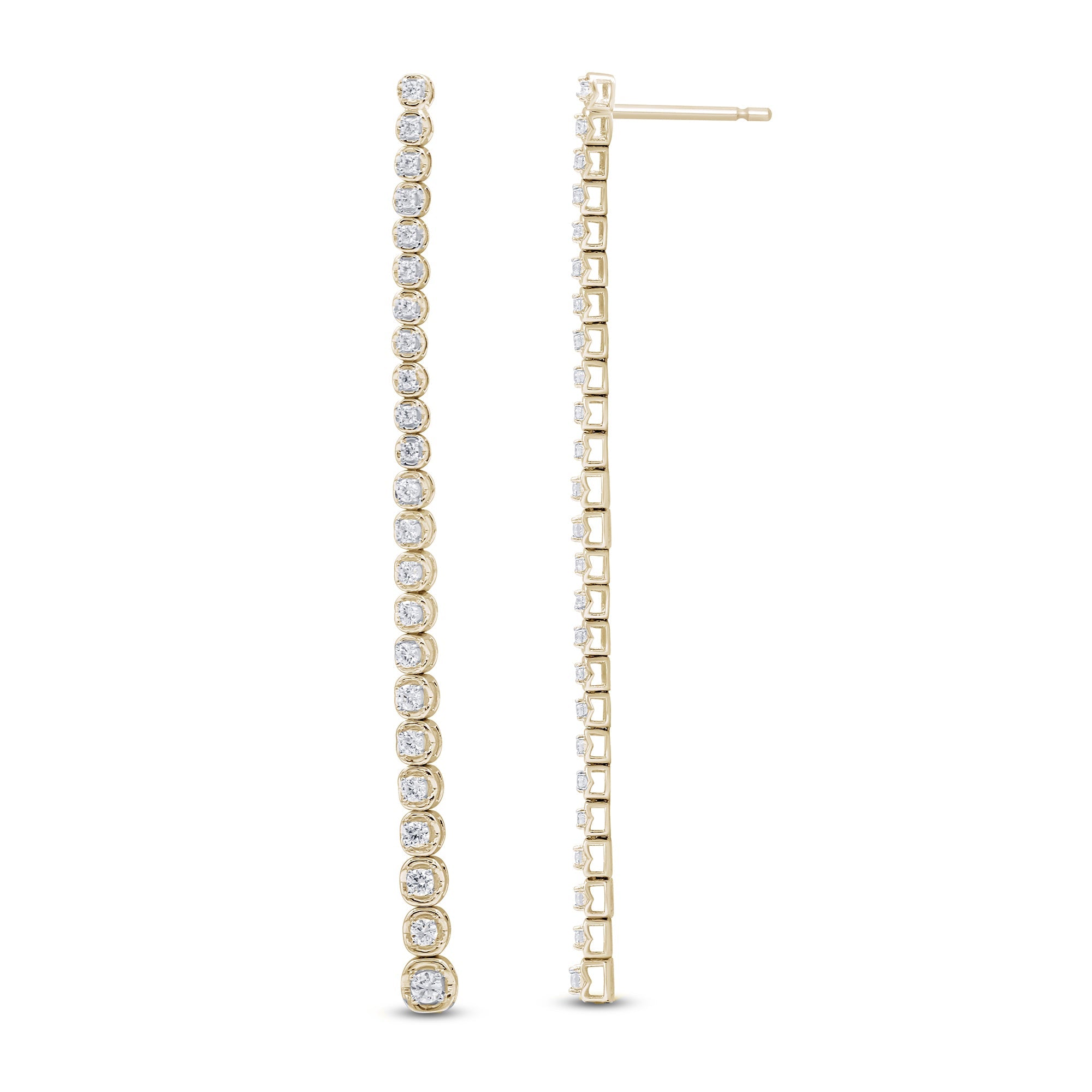 SPECIAL! .78ct G SI 14K Yellow Gold Diamond Drop Earrings