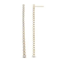 SPECIAL! .78ct G SI 14K Yellow Gold Diamond Drop Earrings