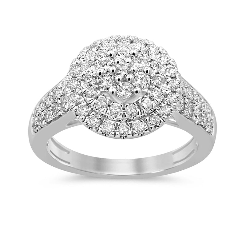 DIAMOND CLOSEOUT!  1.03ct G SI 10k White Gold Diamond Engagement Ring Size 6.5