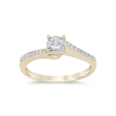 DIAMOND CLOSEOUT!  .26ct 14KT Yellow Gold Diamond Engagement Ring Size 6.5