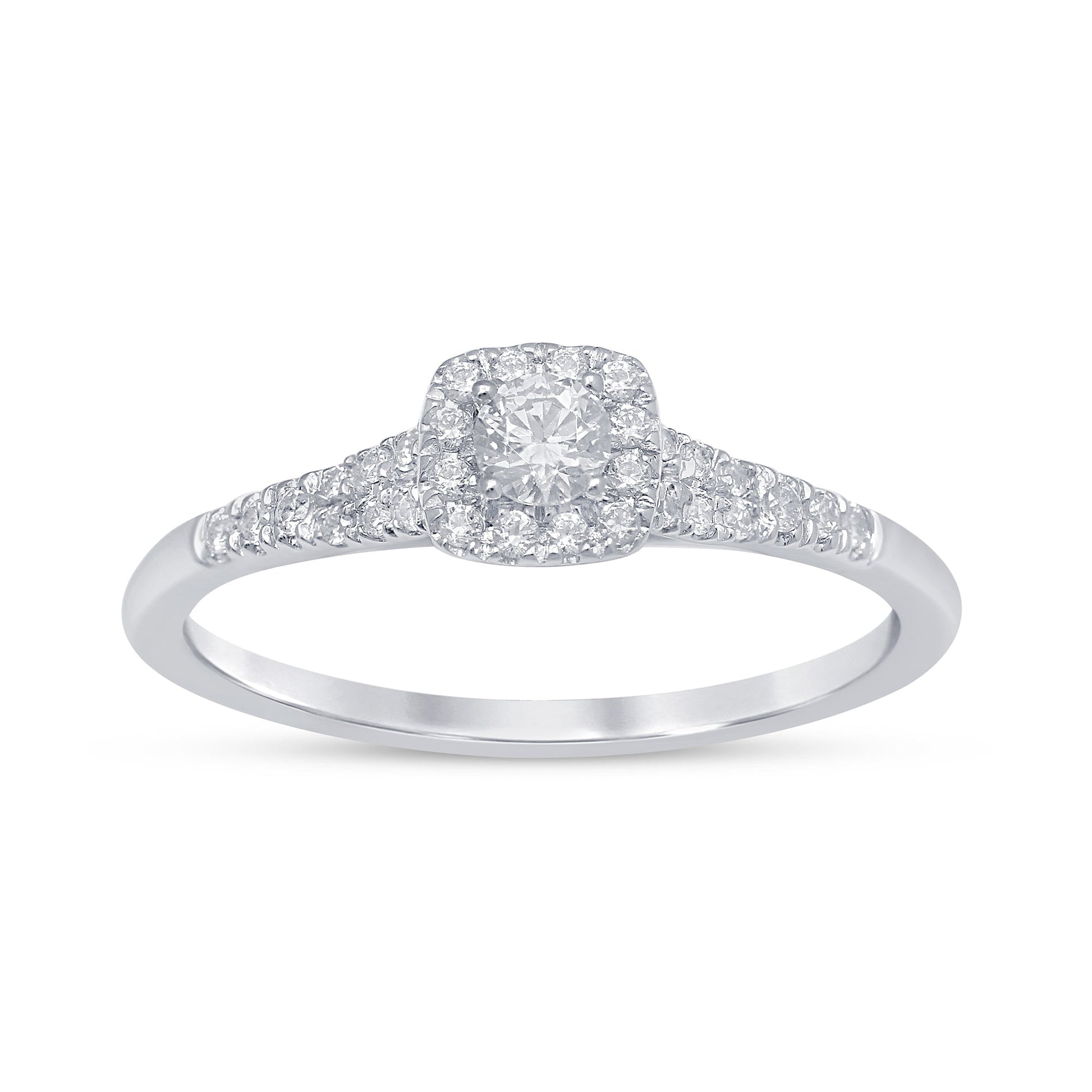 SPECIAL! .34ct G SI 14K White Gold Diamond Engagement Ring Size 6.5