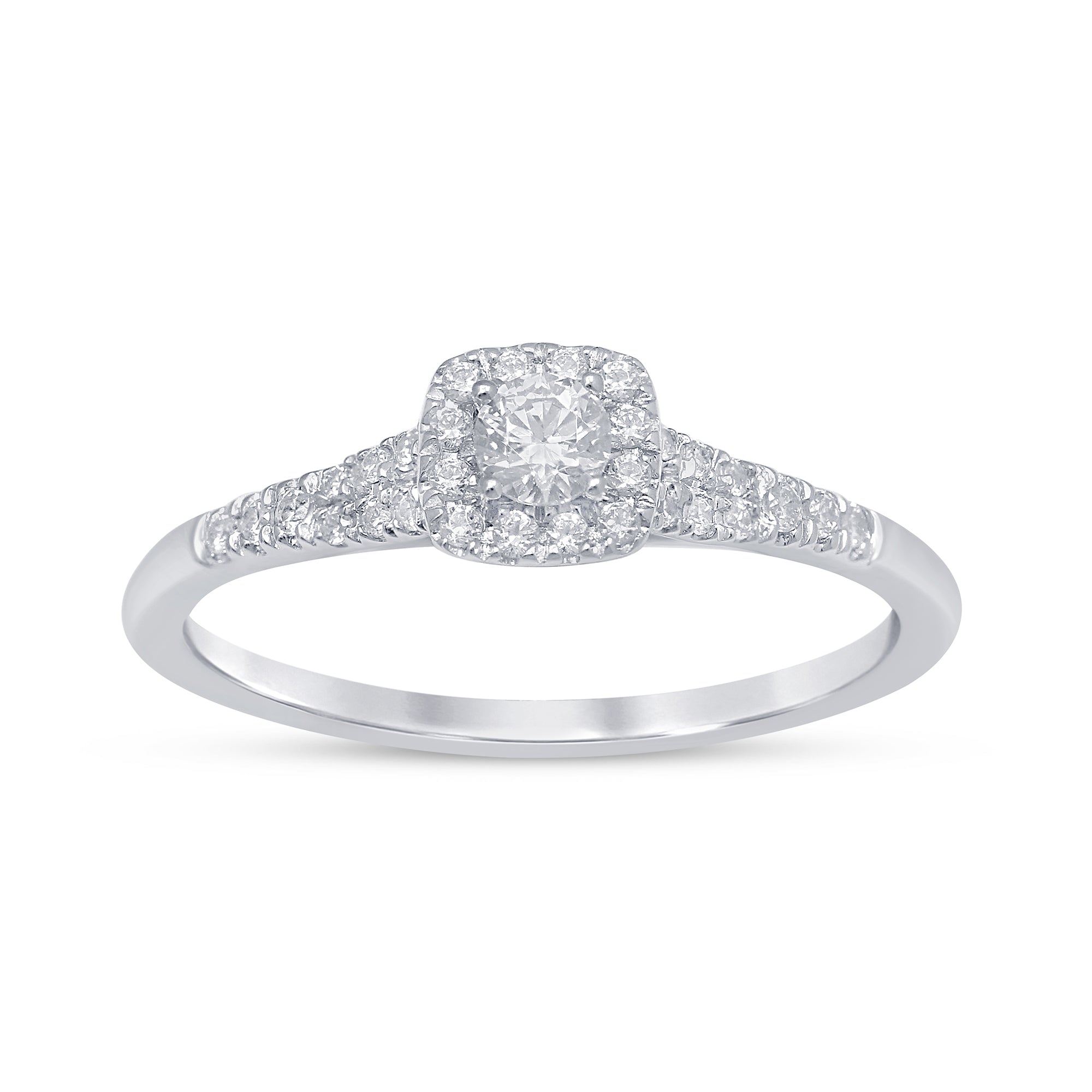 SPECIAL! .34ct G SI 14K White Gold Diamond Engagement Ring Size 6.5