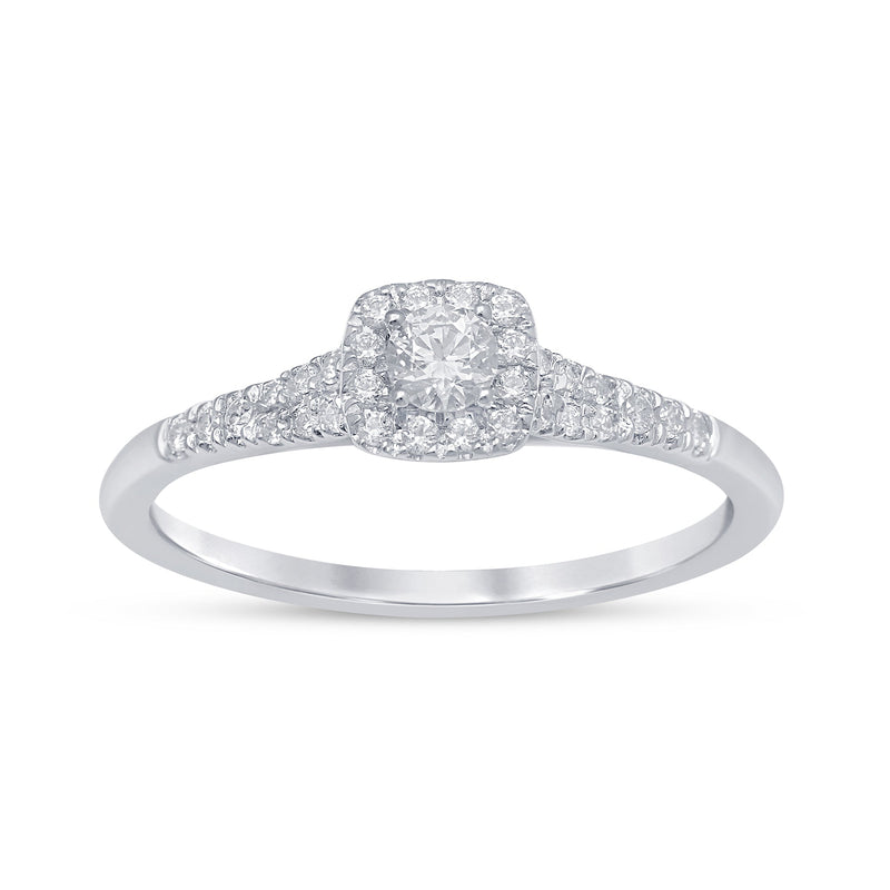 SPECIAL! .34ct G SI 14K White Gold Diamond Engagement Ring Size 6.5
