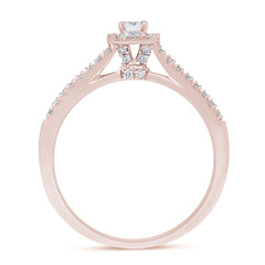 SPECIAL! .34ct G SI 14K Rose Gold Diamond Engagement Ring Size 6.5