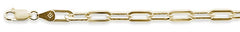 CLOSEOUT 20% OFF!  110 5.1MM Square Forzatina Yellow gold Plated .925  Solid Sterling Silver Sizes 8"-28" Inches NEW