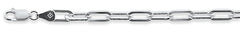 CLOSEOUT 20% OFF! 110 5.1MM Square Forzatina Chain .925  Solid Sterling Silver Sizes 7"-28" Inches NEW