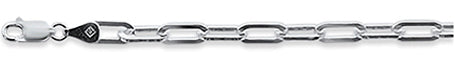 CLOSEOUT 20% OFF! 160 6MM Square Forzatina Chain .925  Solid Sterling Silver Sizes 8"-28" Inches NEW