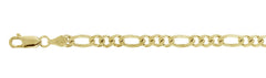 120-5MM Yellow Gold Plated Figaro Chain .925  Solid Sterling Silver Available in 7"-30" inches NEW