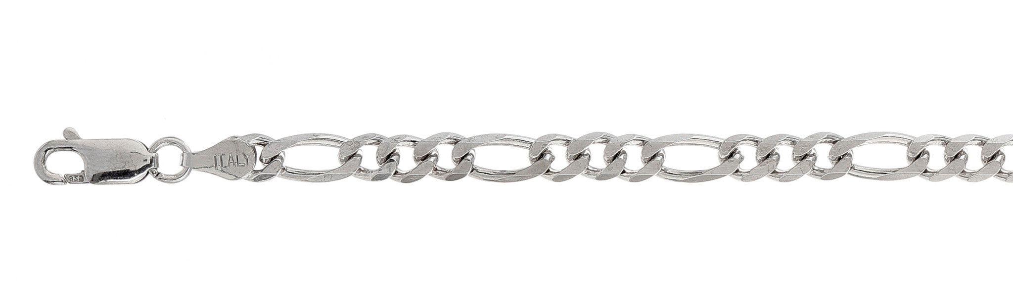 120-5MM Figaro Chain .925  Solid Sterling Silver Sizes 7-32" NEW