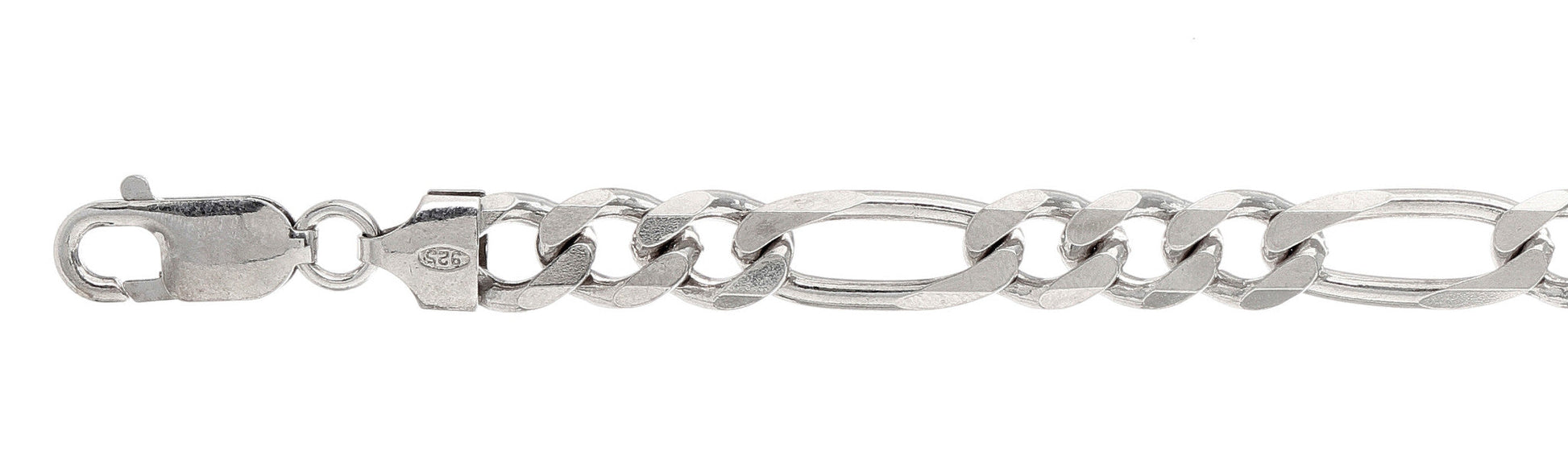 200-8MM Figaro Chain Made in Italy Available in 8"-10 and 16-36" inches NEW