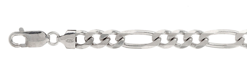 200-8MM Figaro Chain Made in Italy Available in 8"-10 and 16-36" inches NEW