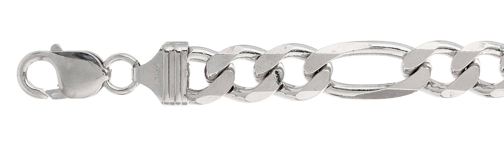 300-11MM Figaro Chain Made in Italy Available in 16"- 30" inches NEW