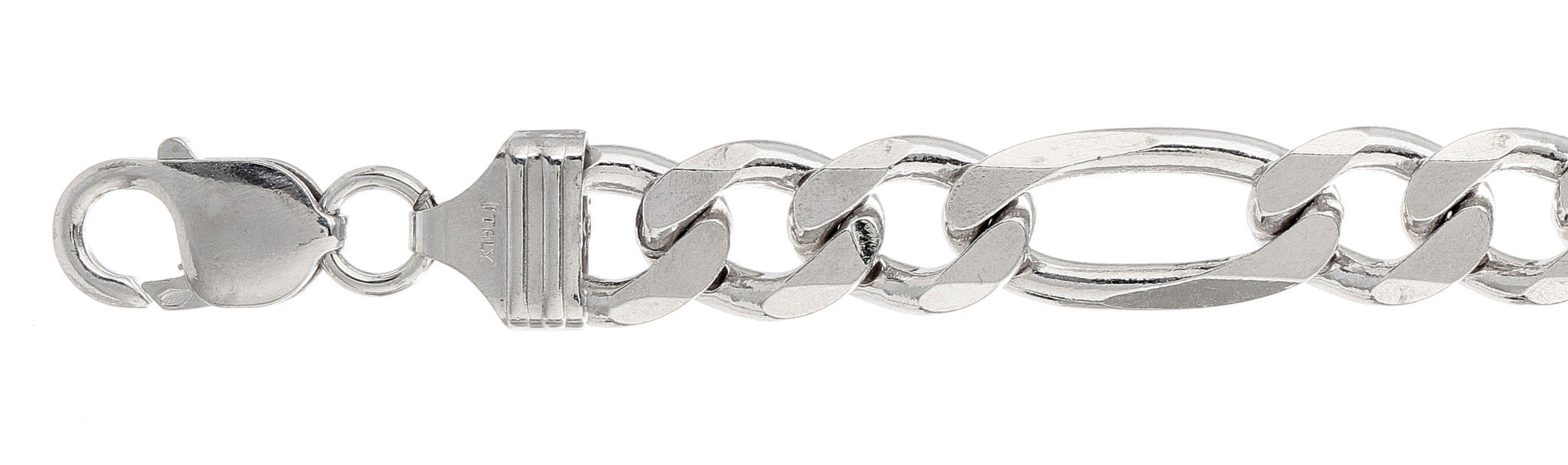 300-11MM Figaro Chain Made in Italy Available in 16"- 30" inches NEW