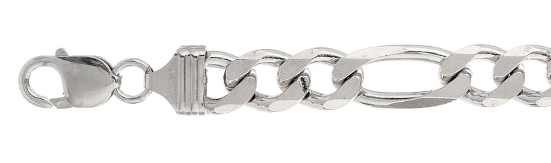300-11MM Figaro Chain Made in Italy Available in 16"- 30" inches NEW