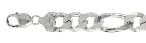 350-13.5MM Figaro Chain Made in Italy Available in 8"- 36" inches NEW