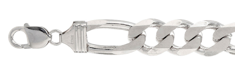 400-14.7MM Figaro Chain Made in Italy Available in 8"- 36" inches NEW