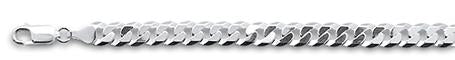 150-6MM Flat Curb Chain .925 Solid Sterling Silver Sizes 8-22" NEW