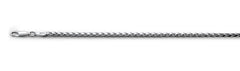 080-2.4MM Rhodium Plated Oval Franco .925 Sterling Silver Chain 8-26" NEW