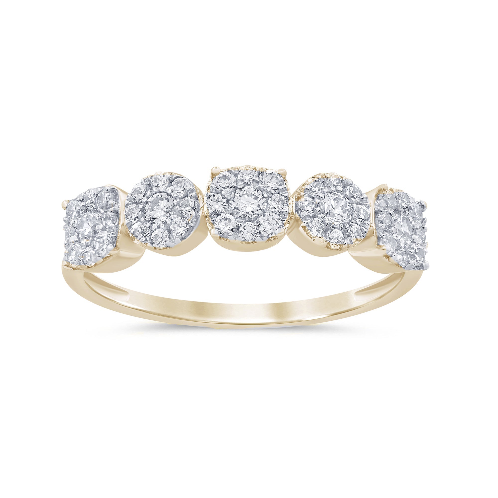 SPECIAL!.43ct G SI 14K Yellow Gold Diamond Band Ring Size 6.5