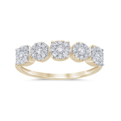 SPECIAL!.43ct G SI 14K Yellow Gold Diamond Band Ring Size 6.5