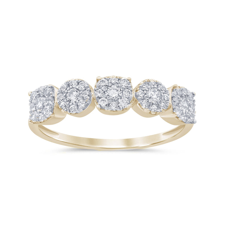 SPECIAL!.43ct G SI 14K Yellow Gold Diamond Band Ring Size 6.5