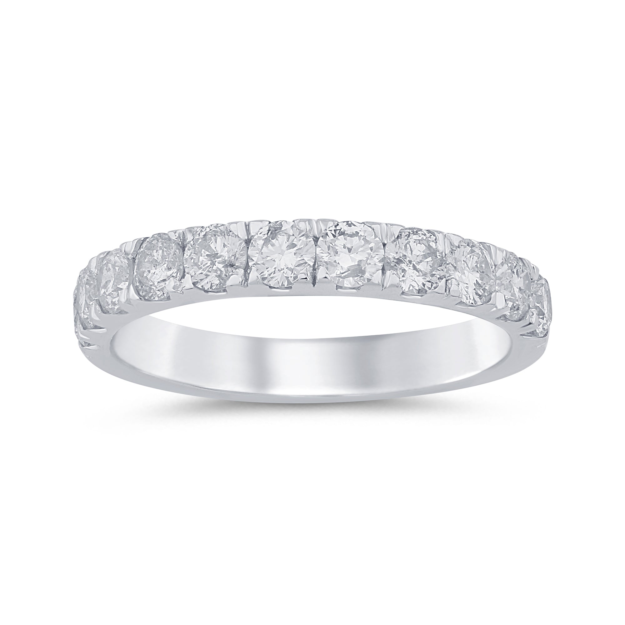 SPECIAL! 1.05ct G SI 14K White Gold Diamond Anniversary Band Ring Size 6.5