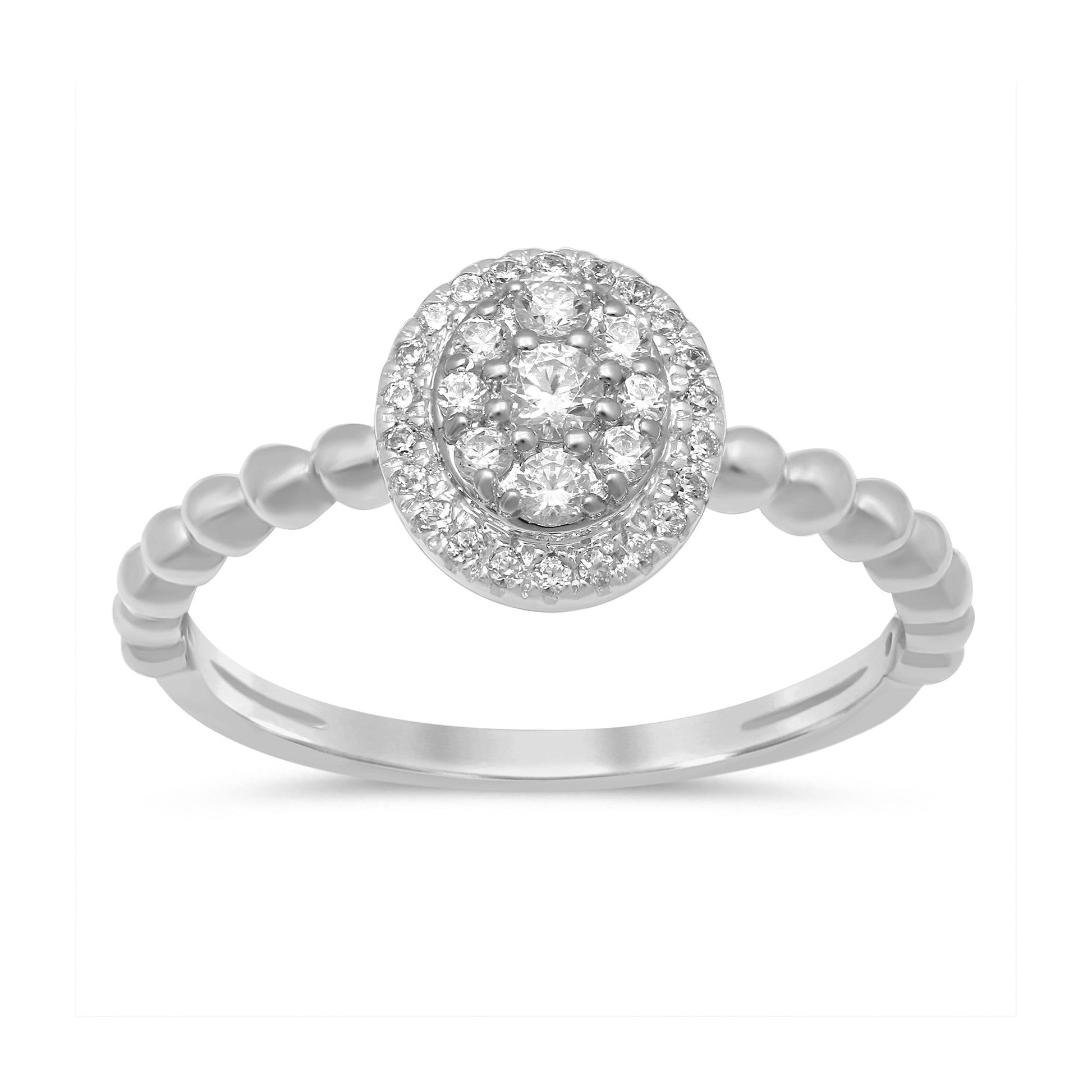 DIAMOND CLOSEOUT!  .28ct G SI 14kt White Gold Engagement Solitaire Promise Diamond Ring Size 6.5