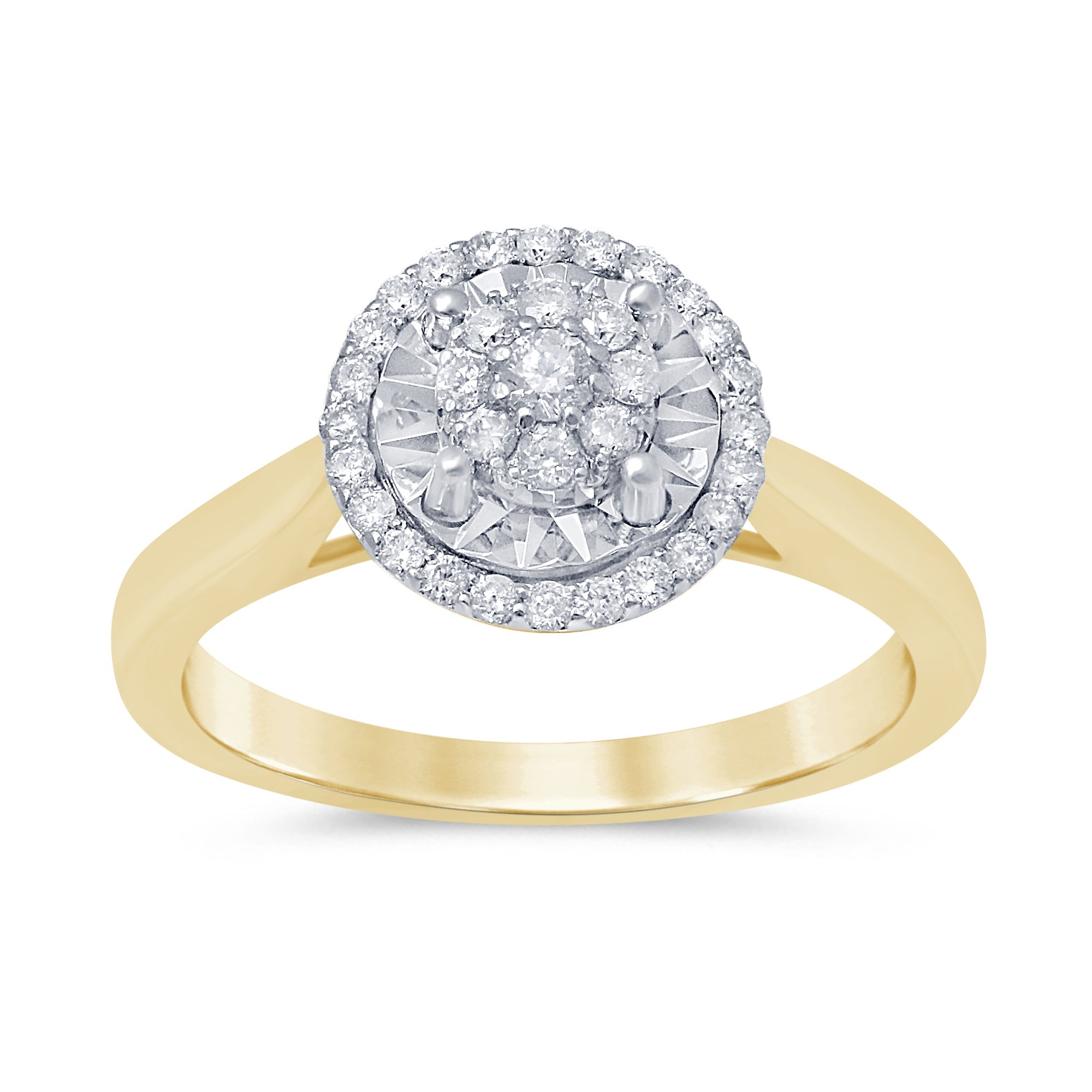 DIAMOND CLOSEOUT! .25ct 14KT Yellow Gold Diamond Engagement Ring Size 6.5